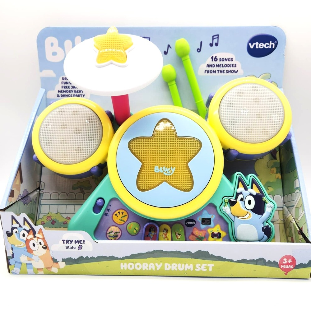 Bluey Drum Set by VTech – Musical Learning Toy for Toddlers Ages‎ 1 to 4
